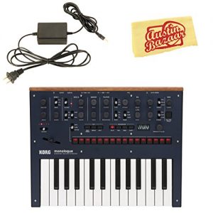 Korg Monologue Monophonic Analog Synthesizer - Blue Bundle