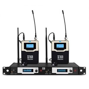 XTUGA Double Channel Wireless in-Ear Monitor System Metal Receiver