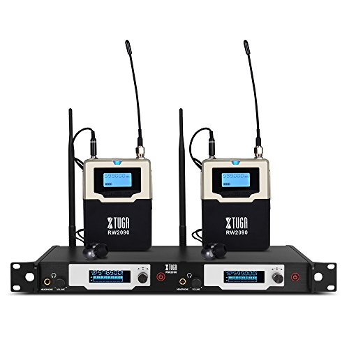 XTUGA Double Channel Wireless in-Ear Monitor System Metal Receiver