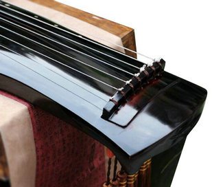Exquisite Chinese 7 String Instrument Old Fir Wood