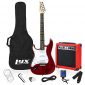 LyxPro Left Hand 39 Inch Electric Guitar and Starter Kit Bundle for Lefty Full Size