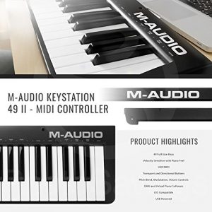 M-Audio Keystation 49 MK3 Compact 49-Key USB-Powered MIDI Keyboard - Image 2