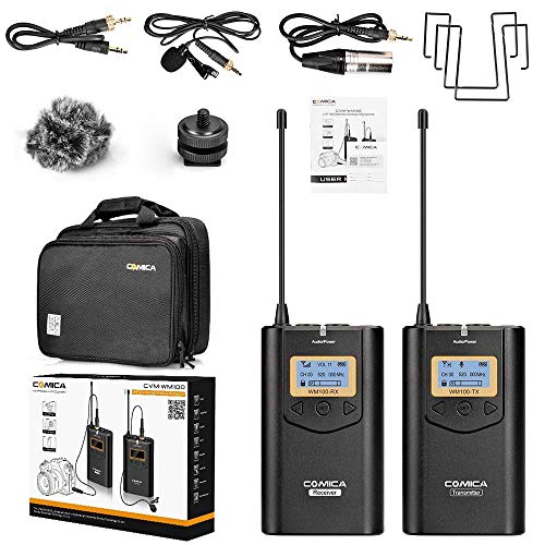 Wireless Lavalier Microphone Comica 48 Channels Professional Omnidirectional