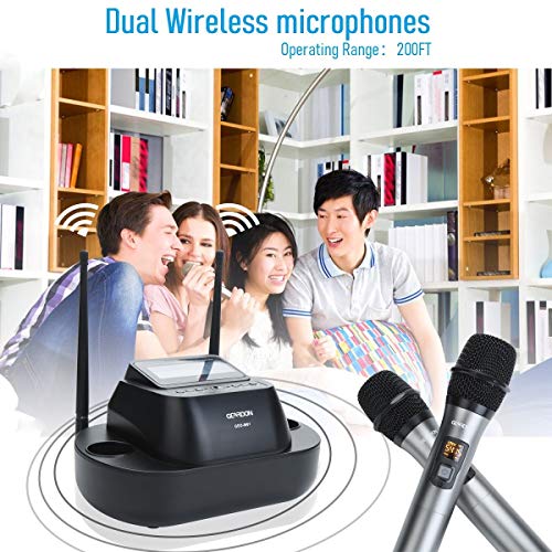 🎤 Rechargeable UHF Wireless Microphone System – Perfect Clarity for Any Event!
