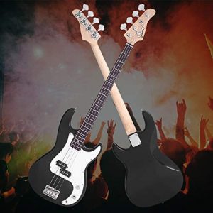 Glarry Electric Bass Guitar Full Size 4 String Rosewood Basswood Fire Style - Image 2