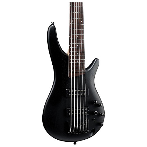 Ibanez 6-String Electric Bass Guitar Weathered Black