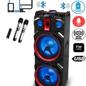 Wireless Karaoke System & DJ Sound Selection W/Double Bluetooth Receivers - Image 4