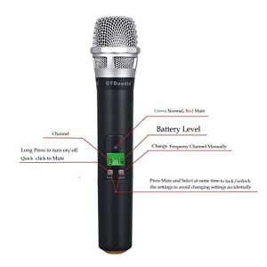 GTD-Audio G-787 UHF Wireless Microphone System – 4×800 Channels, Handheld & Lavalier Mics - Image 4