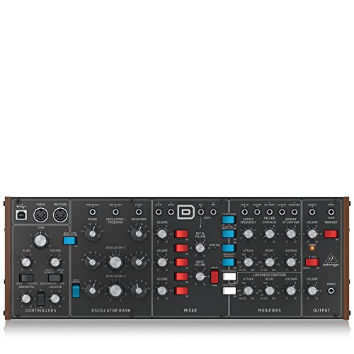 Behringer MODEL D Analog Synthesizer – Triple VCO design with ladder filter, LFO, and Eurorack compatibility for rich, fat sounds. 