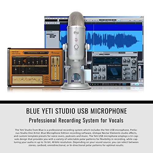 Blue Microphones Yeti Studio USB Microphone All-In-One Professional Recording
