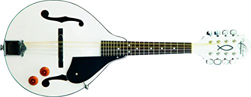 Oscar Schmidt 8-String A-Style, Electric Mandolin. White Finish