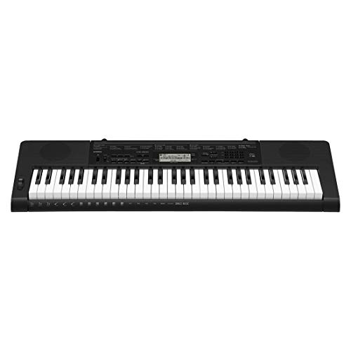Casio 61-Key Touch Sensitive Portable Keyboard with Power Supply