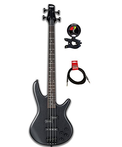 Ibanez 4-String Electric Bass Guitar Bundle with Guitar Tuner