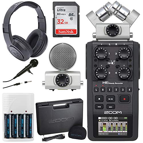 Zoom H6 Portable Recorder with Interchangeable Microphone System