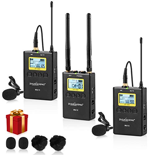 100 Channels Full Metal Wireless Lavalier Microphone System