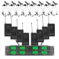 Wireless Microphone System 8 Channel Pro Audio UHF 8 Lavalier Bodypacks