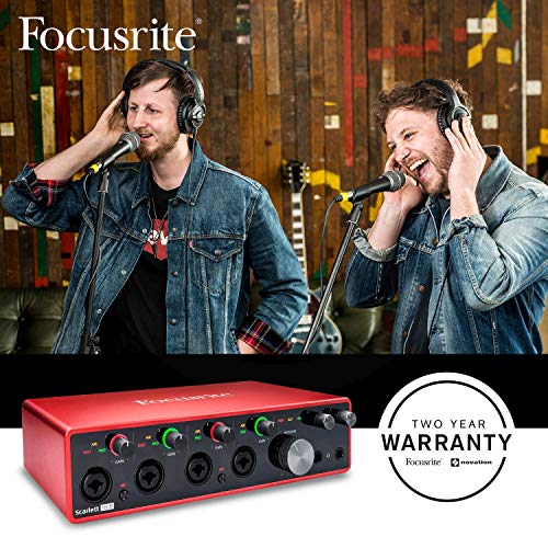 Focusrite Scarlett 18i8 USB Audio Interface + PreSonus Eris Nearfield Monitors