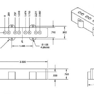 Seymour Duncan Quarter Pound Jazz Bass Set Electric Guitar Electronics - Image 3