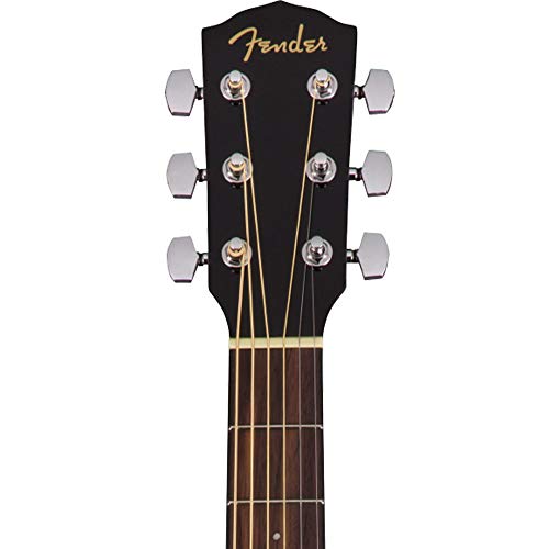 Fender 6 String Acoustic Guitar- Finish, Right, Black