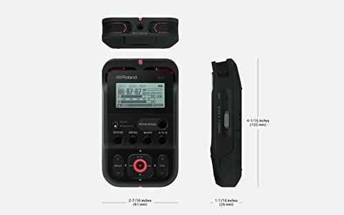 Roland High-Resolution Handheld Audio Recorder, White