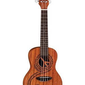 Luna Malu Maluhia (Peace) Mahogany Concert Ukulele Bundle - Image 2