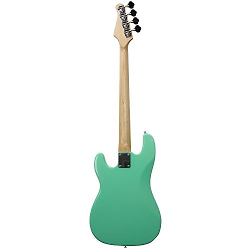 Sawtooth 4 String EP Series Electric Bass Guitar, Surf Green w/White Pearloid