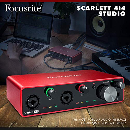 Focusrite Scarlett 4i4 USB Audio Interface (3rd Generation) + PreSonus