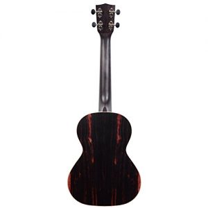 Kala Striped Ebony Tenor Ukulele Bundle with Gig Bag, Tuner - Image 4