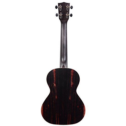 Kala Striped Ebony Tenor Ukulele Bundle with Gig Bag, Tuner