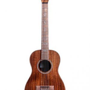 Kala Solid Acacia Series Baritone 4 String Ukulele w/Tweed Case Bundle - Image 4