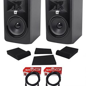 MkII 5" Powered Studio Recording Monitors Speakers+Pads+XLR Cables
