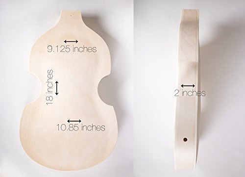 The FretWire DIY Electric Bass Guitar Kit - Violin Bass Build Your Own