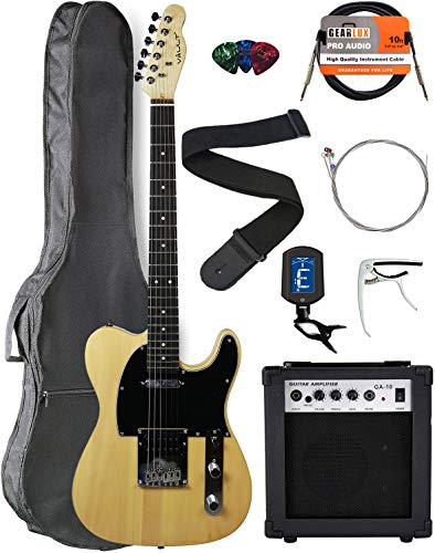 Vault GTLMN Ovangkol Fretboard Electric Guitar - Natural Bundle