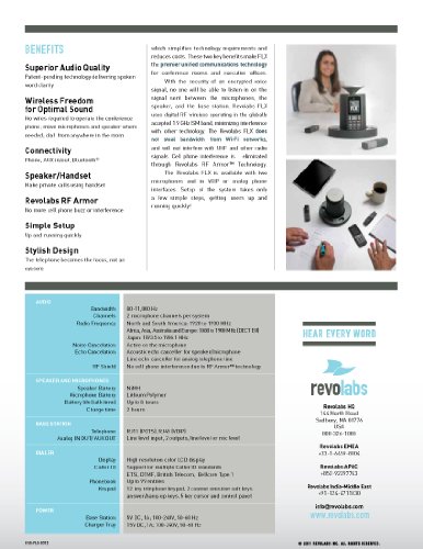 Revolutionize Your Conference Calls with Revolabs FLX 2 Wireless Conference Phone