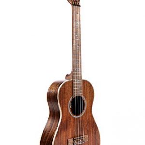 Kala Solid Acacia Series Baritone 4 String Ukulele w/Tweed Case Bundle - Image 2