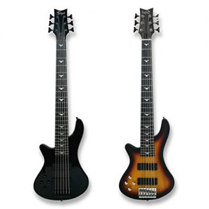 Left-handed 6 String Electric Bass, Bolt on Maple Neck, Poplar Body