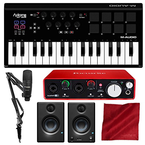 M-Audio Axiom AIR Mini 32 USB MIDI Keyboard with Focusrite Scarlett