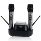 Rechargeable Wireless Microphone System, GEARDON Dual UHF Handheld Mic Set