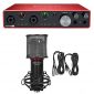 Focusrite SCARLETT Gen USB Audio Recording Interface+Studio Mic