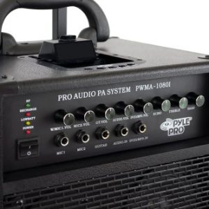 Pyle Wireless Portable PA Speaker System, Built-in Rechargeable Battery - Image 4