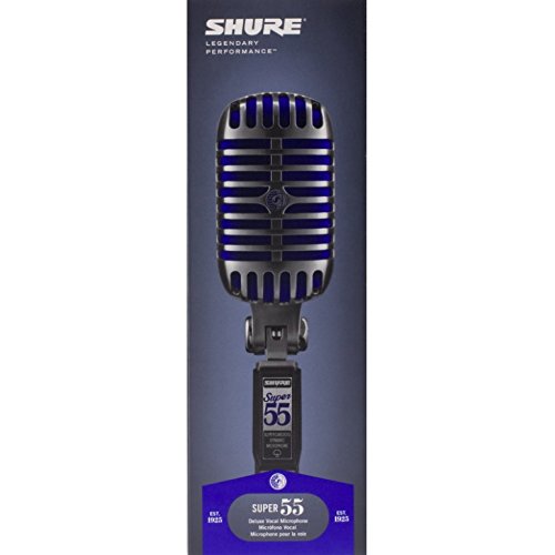Shure Super 55 Deluxe Vocal Microphone: Iconic Chrome Design & Superior Sound for Performances