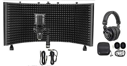Rockville RCM PRO Studio/Recording Condenser Microphone+Headphones