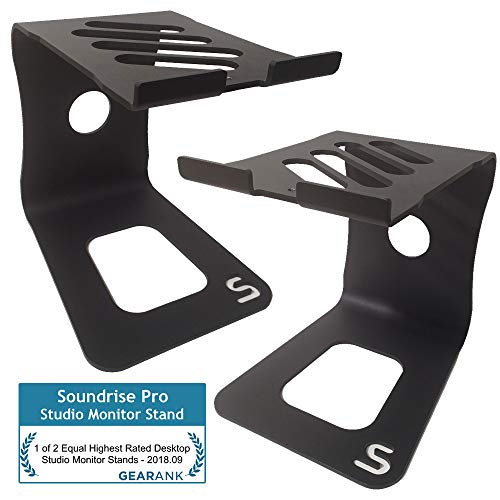 Soundrise PRO Studio Monitor Speaker Stands, Pair, Professional Desktop