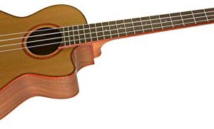 Kala Cedar Top Cutaway Acoustic-Electric Tenor Ukulele Natural - Image 3