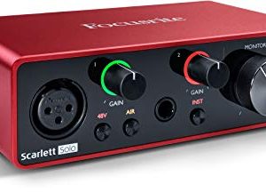 Focusrite Scarlett Solo 3rd Gen 2-in, 2-out USB Audio Interface Studio Bundle - Image 3