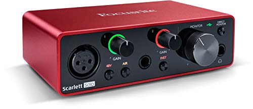 Focusrite Scarlett Solo 3rd Gen 2-in, 2-out USB Audio Interface Studio Bundle