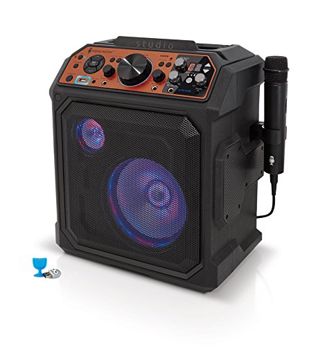 Singing Machine Studio All-In-One Karaoke System with Auto-Tune, Bluetooth & Rechargeable Battery