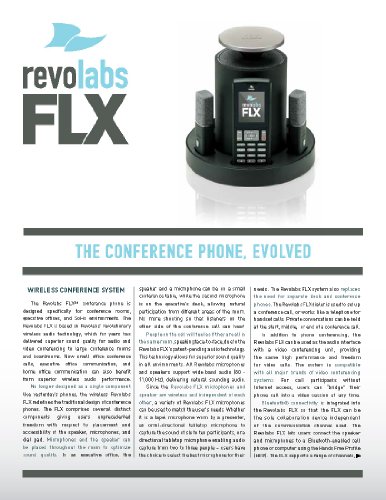 Revolutionize Your Conference Calls with Revolabs FLX 2 Wireless Conference Phone