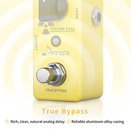Donner Yellow Fall Vintage Pure Analog Delay Guitar Effect Pedal True Bypass