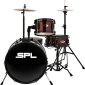 Sound Percussion Labs Lil Kicker - 3 Piece Jr Drum Set with Throne Wine Red